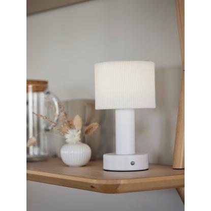 PR Home Tiara LED bordlampe, transportabel, hvid