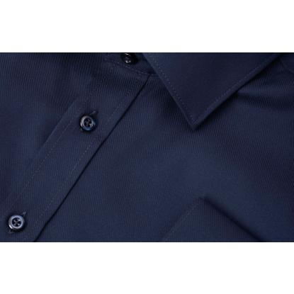 Seven Seas SS30 Fine Twill skjorte, slim, navy