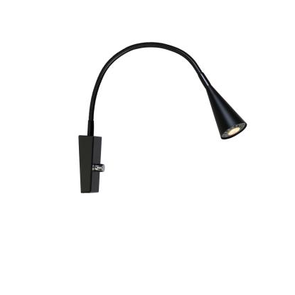 Belid Ledro LED væglampe, Ø5,5 cm, GU5, dæmpbar, mat sort