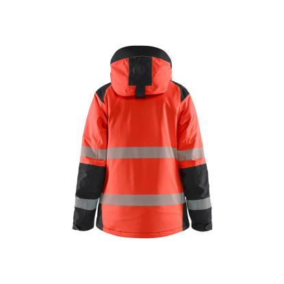 Blåkläder 4456 dame high vis vinterjakke, hi-vis rød/sort