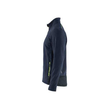 Blåkläder 4765 microfleece jakke, mørk marineblå/hi-vis gul