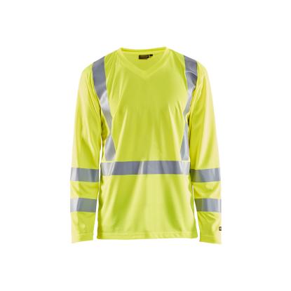 Blåkläder 3383 high vis UV t-shirt lang ærme, hi-vis gul