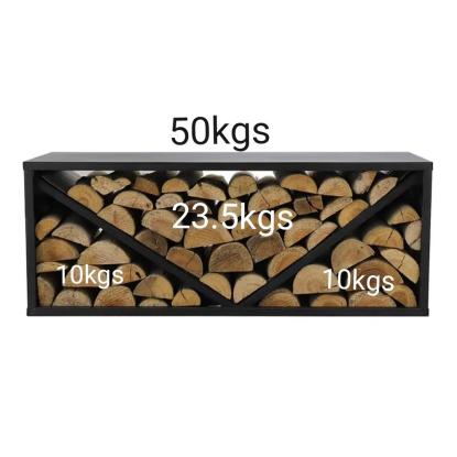Westmann Adam L brændereol, pulverlakeret stål, sort, 40 x 104 x 34,5 cm
