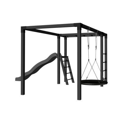 PLUS Daylife gyngestativ, model 4, sort/fyr, 198 x 340 x 208 cm