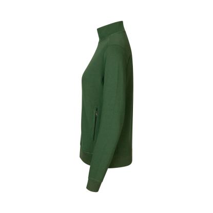 ID PRO Wear CARE 0383 cardigan, ubørstet, dame, flaskegrøn