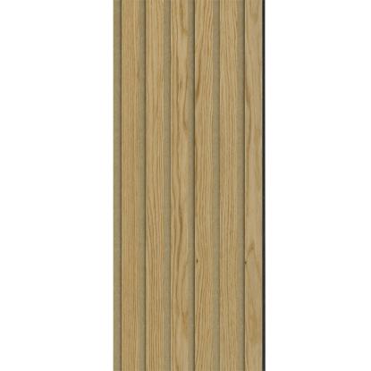 I-Wood Basic Original akustikpanel, klar olieret, brun filt og sort kerne, egefiner, 17 x 300 mm 