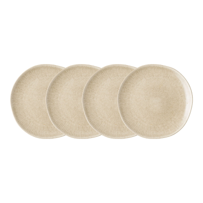 Viola frokosttallerken, stentøj, beige - 4 stk.