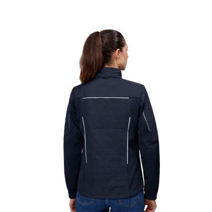 ID 0781 Zip-n-Mix hybridjakke, dame, navy