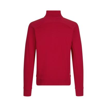 ID 0628 sweat cardigan med lynlås, rød