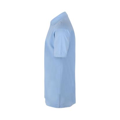 ID PRO Wear 0330 poloshirt med trykknap, lys blå