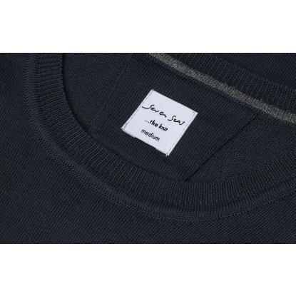 Seven Seas S650 The knit pullover med rund hals, navy