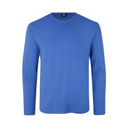 ID 0518 Interlock T-shirt med lange ærmer, azur