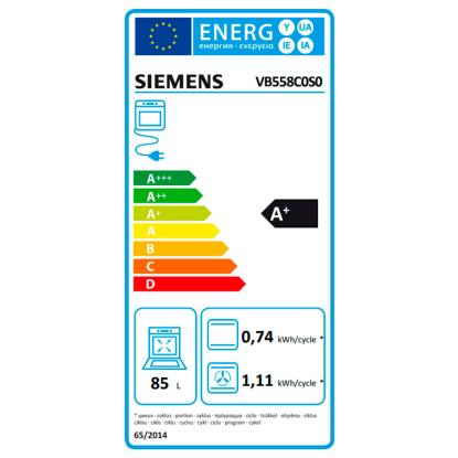 Siemens iQ500 ovn til indbygning VB558C0S0, 85 liter