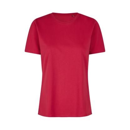 ID 0553 T-shirt, økologisk, dame, rød