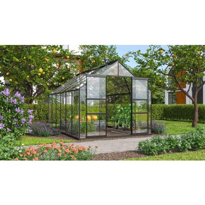 Vitavia Mars 9900 drivhus, sort, 9,9 m², 3 mm hærdet glas