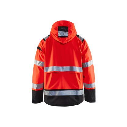 Blåkläder 4987 high vis skaljakke, hi-vis rød/sort