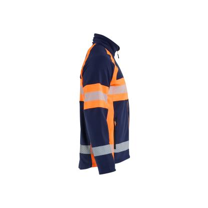 Blåkläder 4713 microfleece jakke, marineblå/hi-vis orange