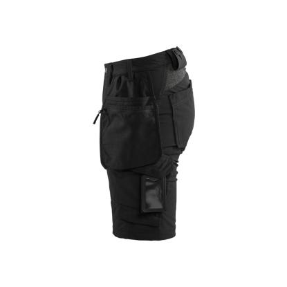 Blåkläder 7183 dame håndværker shorts 4-vejs stretch, sort/mørk grå