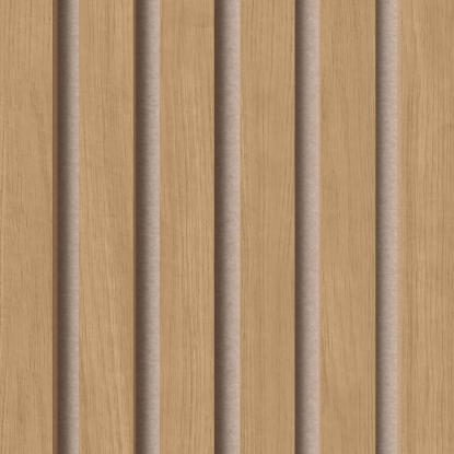 FOG & VENØ Fjordwall akustikpanel, eg, brun MDF, beige filt, 600 x 2400 x 19 mm