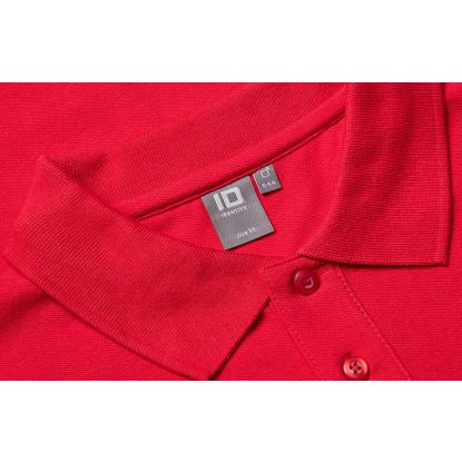 ID 0544 langærmet polishirt med stretch, rød