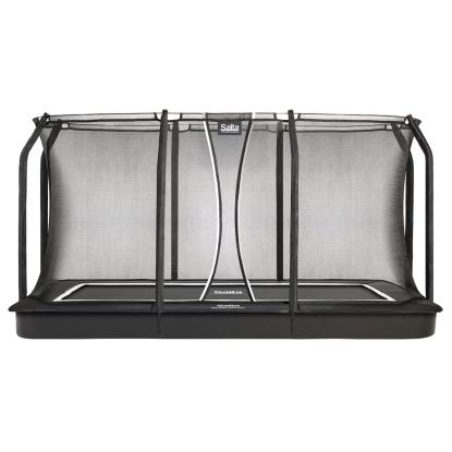 Salta trampolin Royal Baseground inkl. net, sort/stål, 3 x 396 x 244 cm