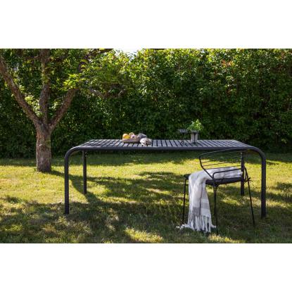 Venture Design Borneo havebord, sort, 100 x 200 cm