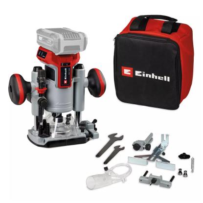 Einhell TP-RO 18 Set Li BL overfræser, 35/45 mm, 18V, uden batteri og lader