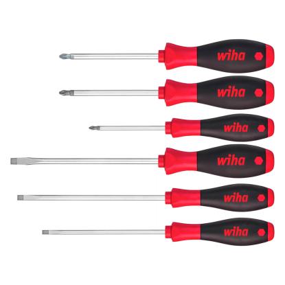 Wiha SoftFinish skruetrækkersæt, PH/PZ/K/LK - 6 dele