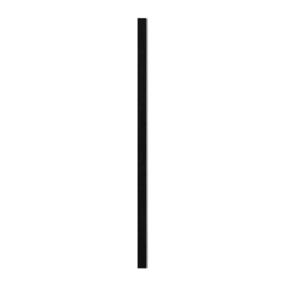 I-Wood afslutningsliste til 3-lamel akustikpanel, sortmalet, grå filt og sort kerne, egefiner, 17 x 92 mm