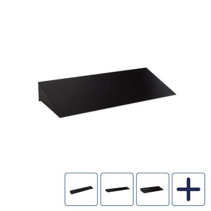 Allux skråtag til HC4 systempostkasse, sort