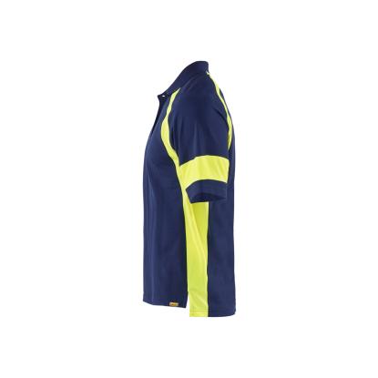 Blåkläder 3528 poloshirt, marineblå/hi-vis gul