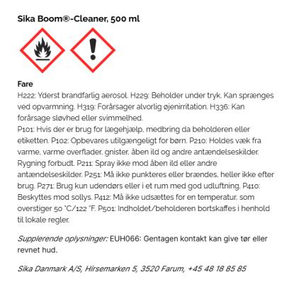 Sika Boom-Cleaner rensevæske til pistoler - 500 ml