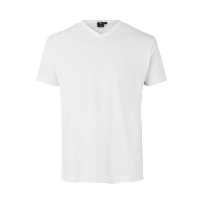 ID T-TIME® 0514 T-shirt med v-hals, hvid