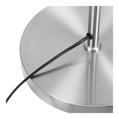 Watton gulvlampe i stål/hør, H150 cm, E27, beige/grå