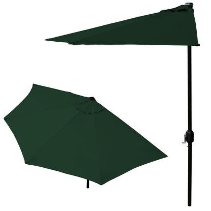 Altan parasol med håndsving, grøn, 240 cm