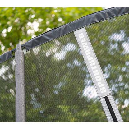 TP Toys trampolin med sikkerhedsnet, sort, Ø244 cm