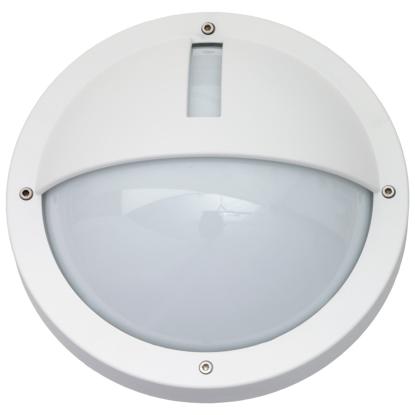 SG Armaturen Uno 1100 LED væglampe, Ø27 cm, IP65, hvid