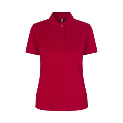 ID 0527 poloshirt med stretch, dame, rød