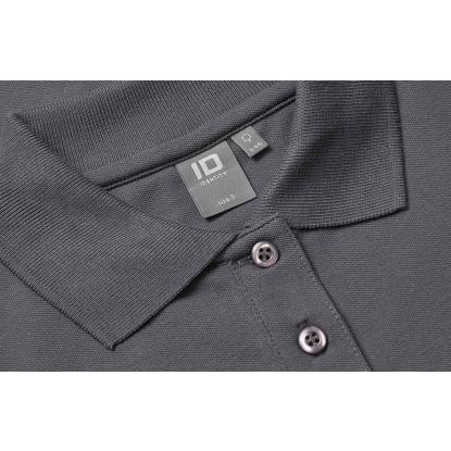 ID 0545 poloshirt med stretch, langærmet, dame, koks grå