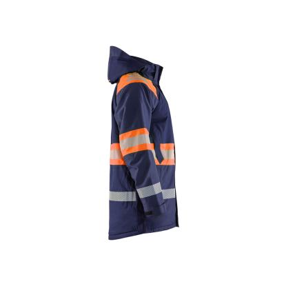 Blåkläder 4485 high vis vinterparkajakke, marineblå/hi-vis orange