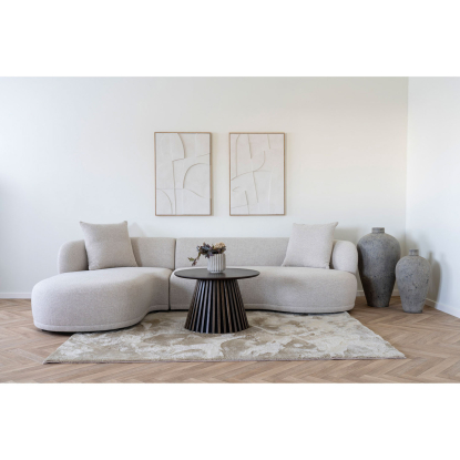 Kingston venstrevendt loungesofa med to puder, beige