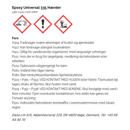 Dana Lim Epoxy Universal 335 epoxylim, 2-komponent - 24 ml