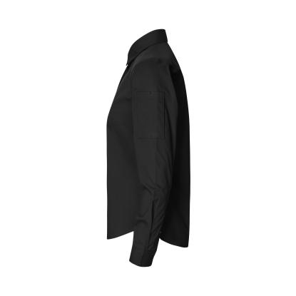 Seven Seas S67 Poplin skjorte med stretch, dame, sort