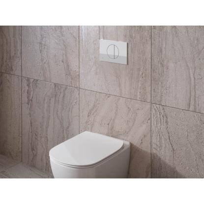 Ideal Standard Oleas mekanisk kontrolplade, blank hvid, 230 x 150 mm