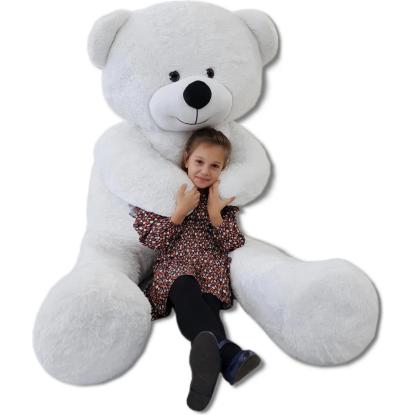 Bamse, bjørn, hvid, 220 cm