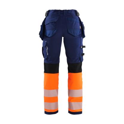 Blåkläder 7193 dame high vis buks 4-vejs stretch, marineblå/hi-vis orange