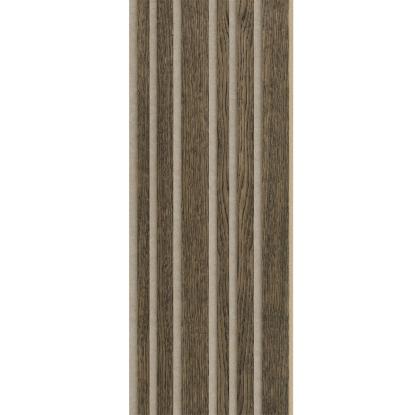 I-Wood Basic Mixed akustikpanel, sort olieret, beige filt og lys kerne, egefiner, 16 x 300 mm 