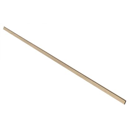 I-Wood UniPanel afslutningsliste, ubehandlet natur, sort kerne, egefiner, 17 x 55 x 2780 mm