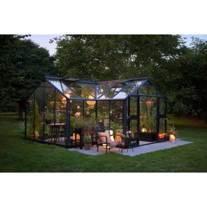 Juliana Orangeri 21,5 m², antracit, 3 mm hærdet glas
