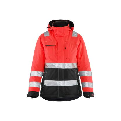 Blåkläder 4872 dame high vis vinterjakke, hi-vis rød/sort